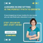 A degree in one sitting is the perfect path to growth…