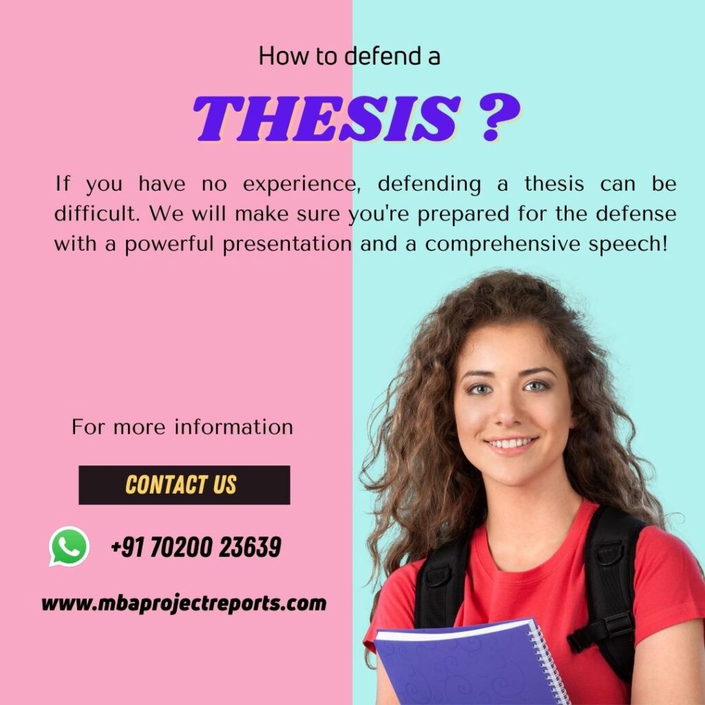defend a thesis