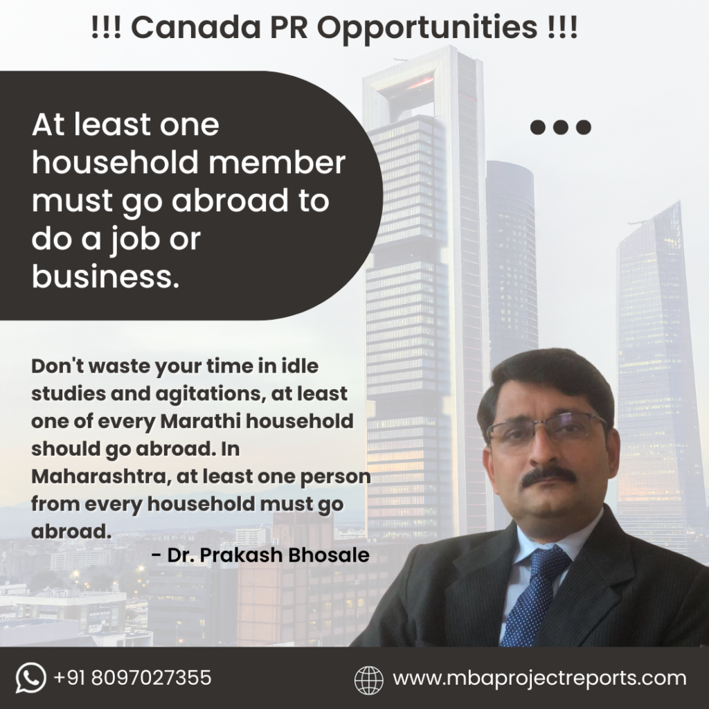 Canada PR Opportunities