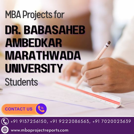 MBA Project For Dr. Babasaheb Ambedkar Marathwada University Students