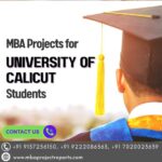 MBA projects for University of Calicut students