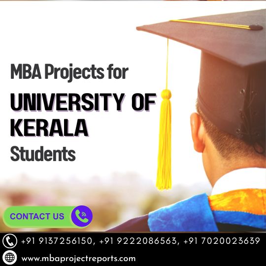 MBA Projects for University of Kerala Students